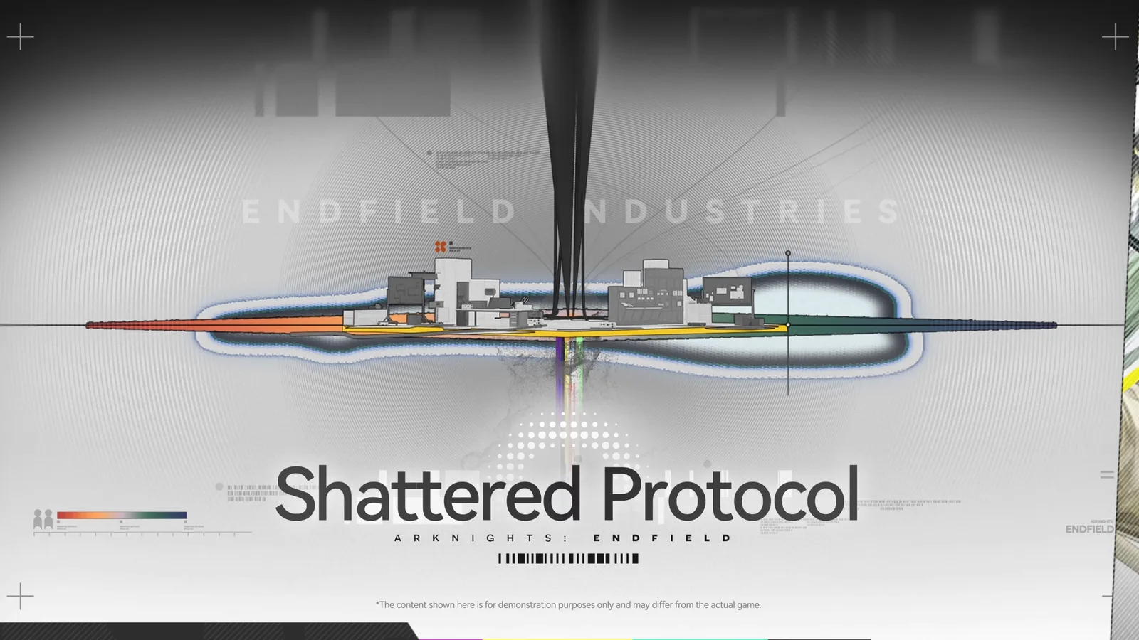 Endfield Shattered Protocol teaser slide from the 1.6 Special Program future versions preview, a new mode with no date given