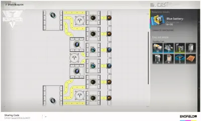 SC Battery, Arknights: Endfield AIC blueprint preview