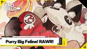 Purry Big Feline! RAWR! event card: Purrchena with a bag of sweets